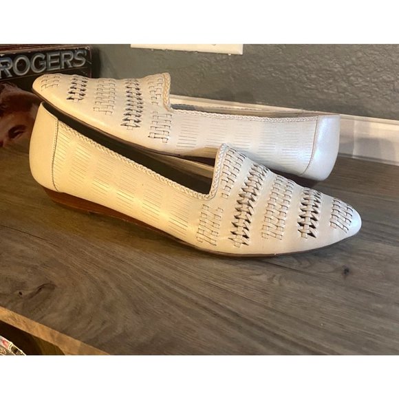 Vintage Fanfares Women's Shoes Flats Light Beige Size 9 1/2 AA - Picture 8 of 8